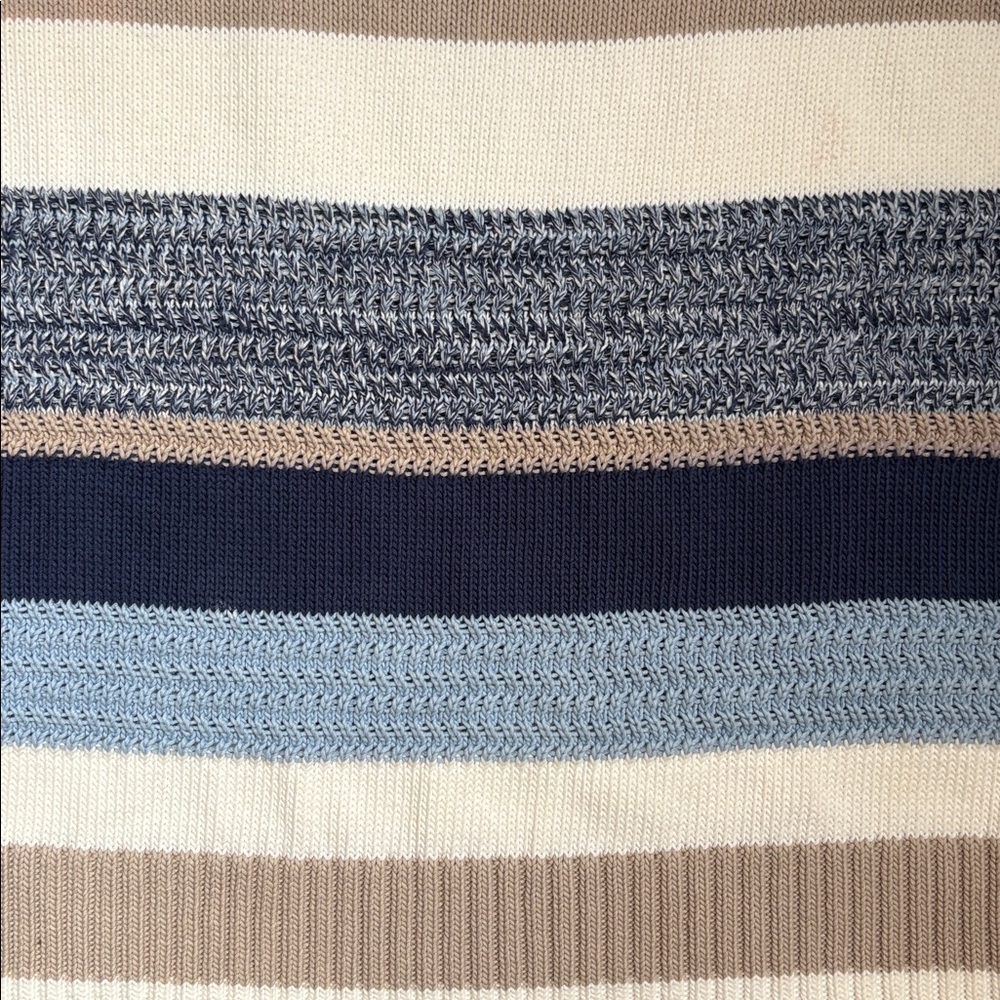 AKRIS PUNTO Striped Short Sleeve Crewneck Sweater - Picture 6 of 6